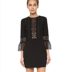 Self-Portrait Bell Sleeve Lace Dress